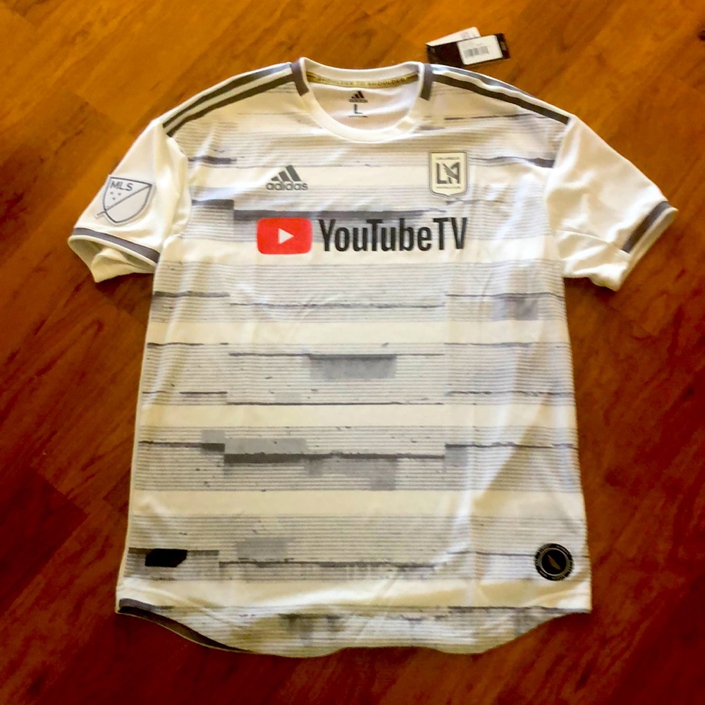 New adidas LAFC white jersey Size Large MLS